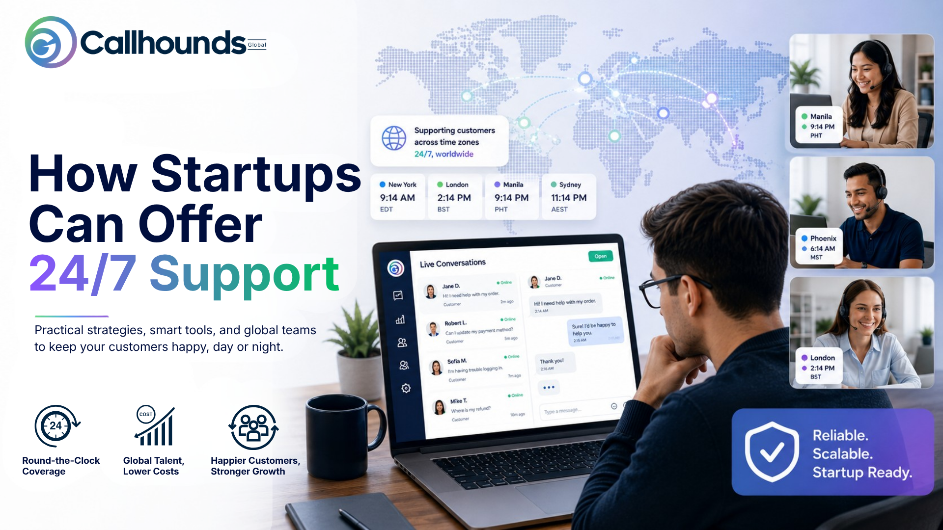 How Startups Can Offer 24/7 Support