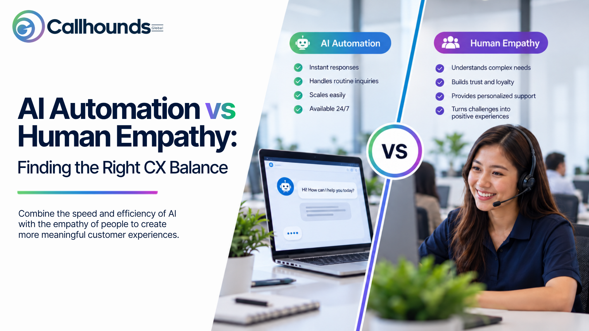 AI Automation vs Human Empathy: Finding the Right CX Balance